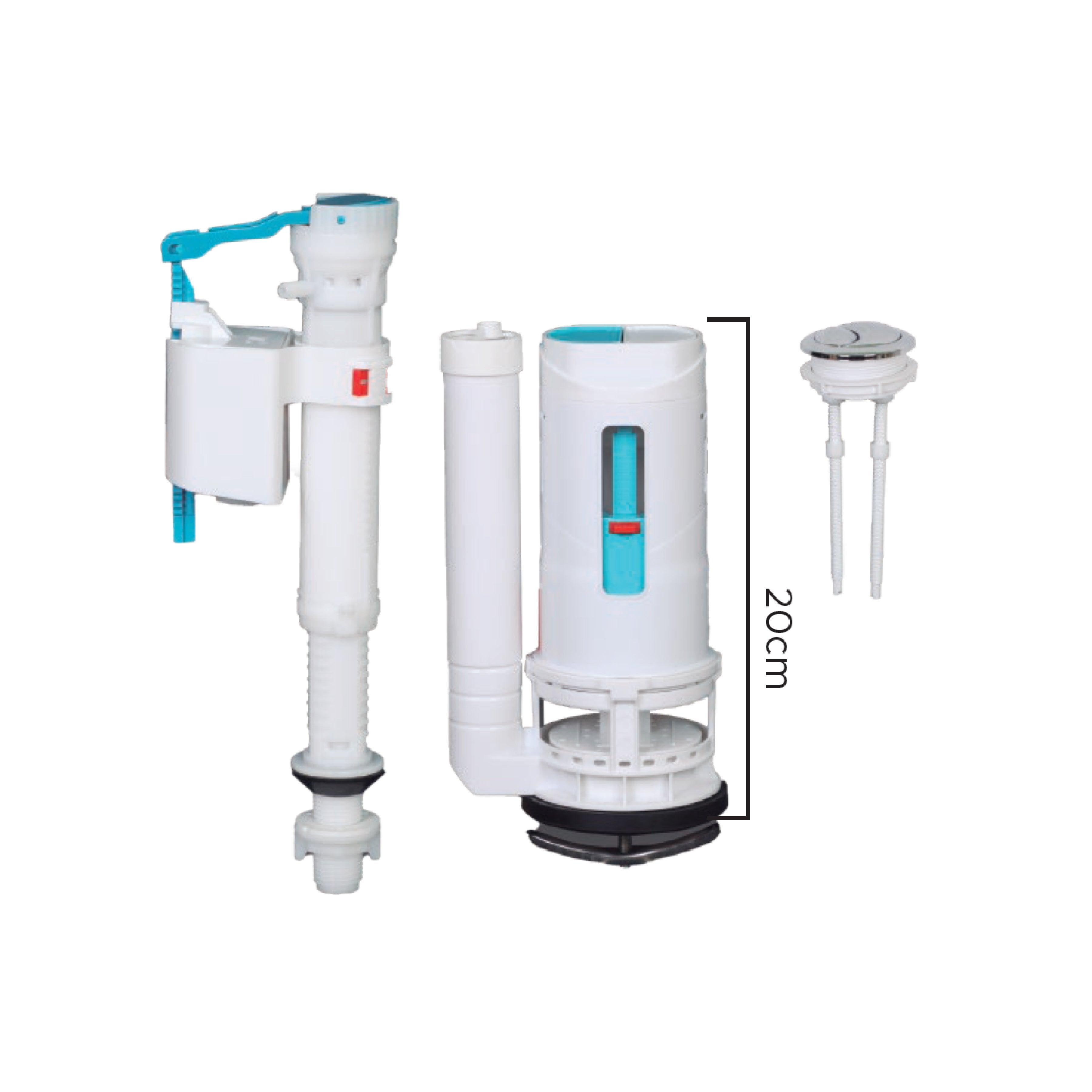 Acc. P/One Piece C/Doble Pulsador 1/2" - Fratelli Premium